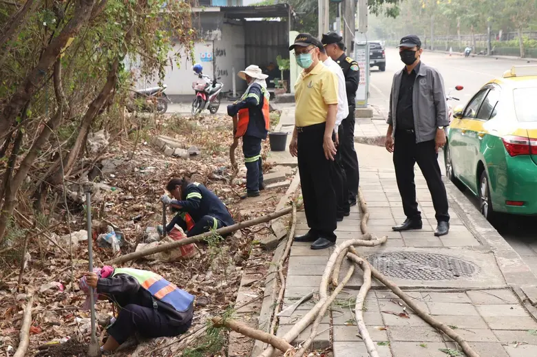 เขตดอนเมืองกวดขันป้องกันการลักลอบเผาขยะ