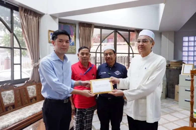 โรงแรมอัลมีรอซร่วมบริจาคเงินช่วยเหลือเหตุ...