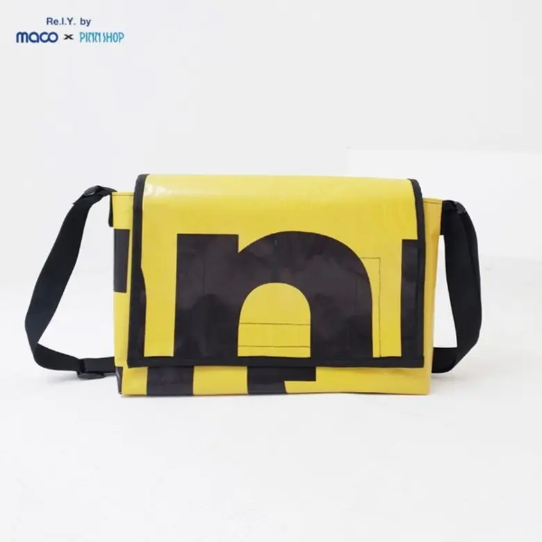 MACO X PINN SHOP แทคทีมชวนทำดี “เปลี่ยนขยะให้เป็นประโยชน์”  ในกิจกรรม Workshop Re.I. Y จากไวนิลป้ายโฆษณาเป็นกระเป๋าแฟชั่นลายเดียวในโลกด้วยมือคุณ