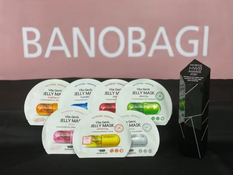 แผ่นมาสก์หน้า “BANOBAGI” ยืนหนึ่งยอดขายสูงสุด  คว้ารางวัลใหญ่จากเวที Watsons HWB Awards 2020