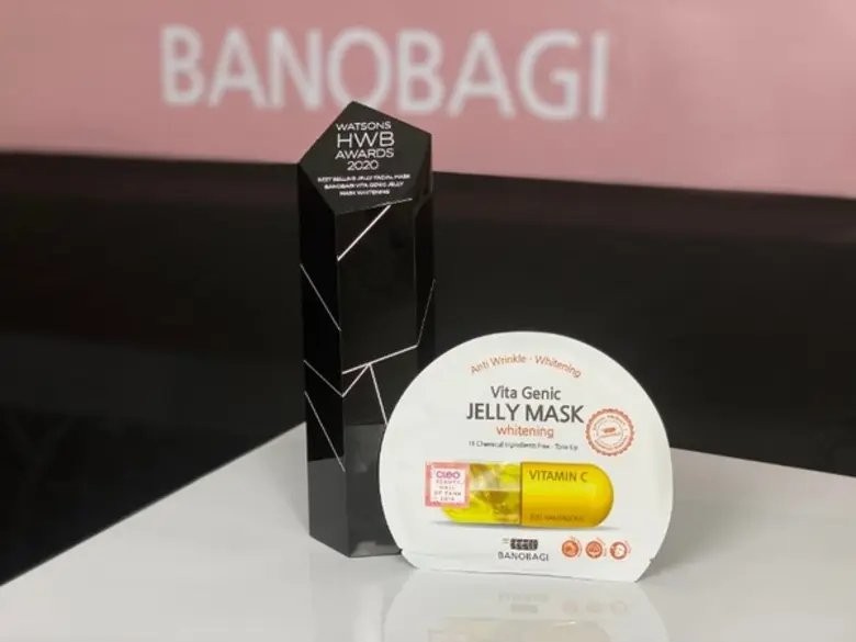 แผ่นมาสก์หน้า “BANOBAGI” ยืนหนึ่งยอดขายสูงสุด  คว้ารางวัลใหญ่จากเวที Watsons HWB Awards 2020