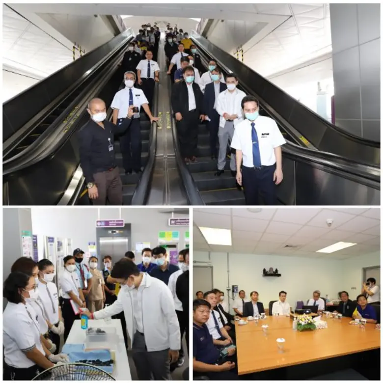 กรมราง รฟม. และบริษัท BEM ห่วงใย ใส่ใจ ป้องกันผู้โดยสารจาก COVID - 19