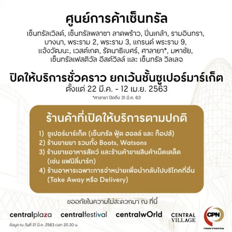 บริษัท เซ็นทรัลพัฒนา จำกัด (มหาชน) พร้อมใ...