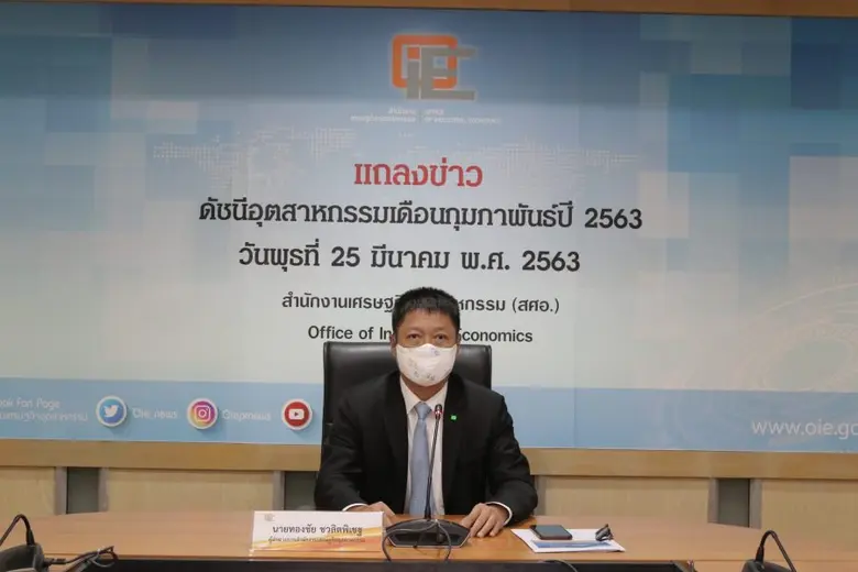 สำนักงานเศรษฐกิจอุตสาหกรรม (สศอ.) เผยดัชน...