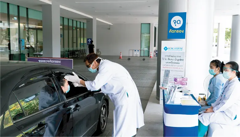 โรงพยาบาลพริ้นซ์ สุวรรณภูมิ พร้อมตรวจ COVID-19 ผ่าน Drive Thru ใช้เวลาตรวจ 10 นาที ระบบคัดกรองปลอดภัย แจ้งผลผ่านโทรศัพท์ - อีเมล