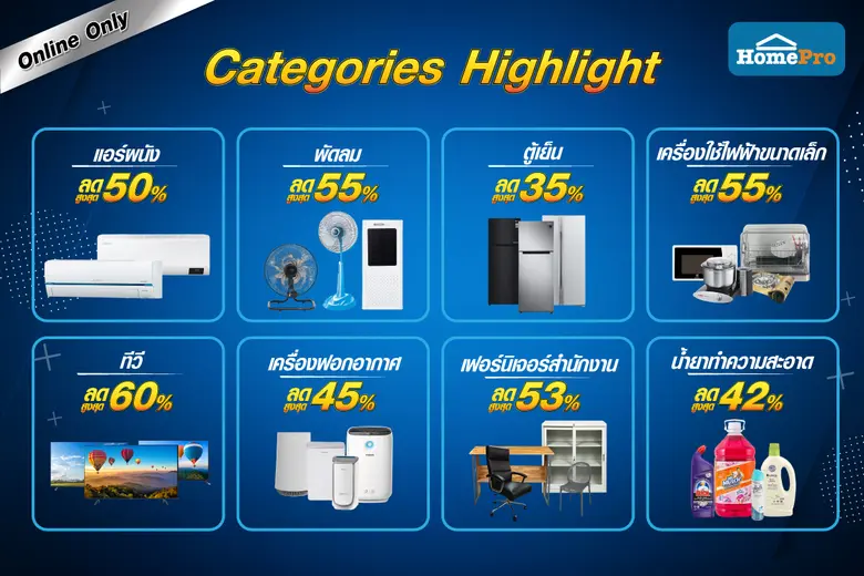โฮมโปร จัดโปรหนัก “4.4 HomePro Fighting Deals” 2-4 เม.ย. 63 ลดสูงสุดกว่า 60% อยู่บ้านก็ช้อปได้ สะดวกสบาย เหมือนไปห้าง