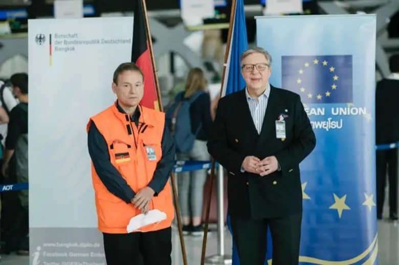 ประเทศเยอรมนีร่วมมือสหภาพยุโรปช่วยเหลือชาวยุโรปในไทยกลับบ้านท่ามกลางวิกฤตโควิด-19