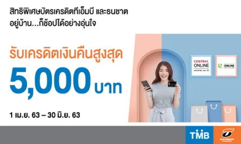 บัตรเครดิต TMB และบัตรเครดิตธนชาต ให้คุณอ...