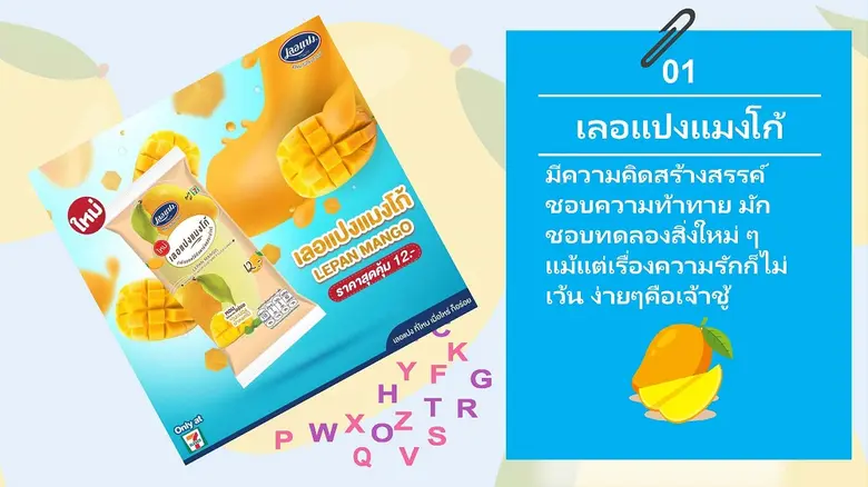 บ่งบอกตัวตนของเพื่อน จากการรับประทาน “เบเกอรี่รสผลไม้”