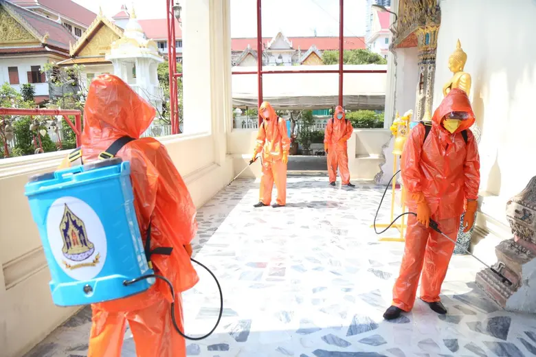 วธ. นำ “พลังบวร” ช่วยเหลือผู้ได้รับผลกระทบจากโควิด-19 ตั้งโรงทาน-ฉีดพ่นยาฆ่าเชื้อไวรัสในพื้นที่วัด-ศาสนสถานทั่วประเทศ