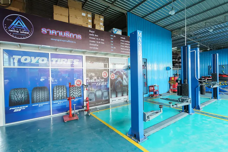 เปิดแล้ว!! GRIP  by Atom racing wheel ของดีเมืองร้อยเกาะ สุราษฎร์ธานี รู้ลึก รู้จริงเรื่องรถ บริการด้วยใจ ที่เดียวครบจบเรื่องยาง