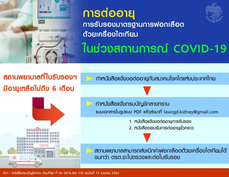 กรมบัญชีกลางแจงการต่ออายุรับรองมาตรฐานการ...
