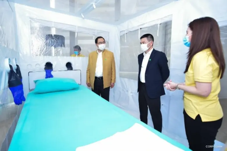 หอการค้าไทย  มอบห้องแยกป้องกันเชื้อโควิด 19 ให้แก่ โรงพยาบาลราชวิถี