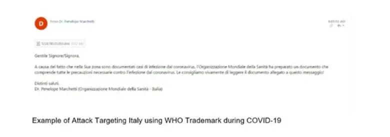 Attackers Taking Advantage of the COVID-19