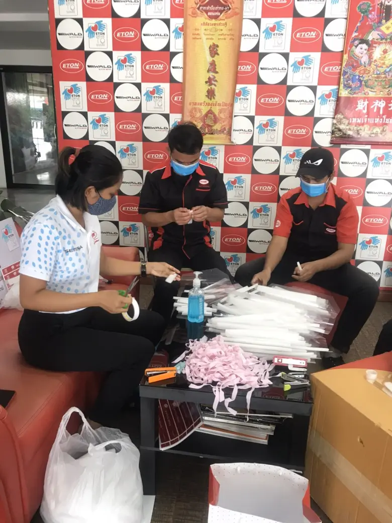 ETON Group ร่วมบริจาคหน้ากาก Face Shield เพื่อสู้วิกฤตโควิด-19