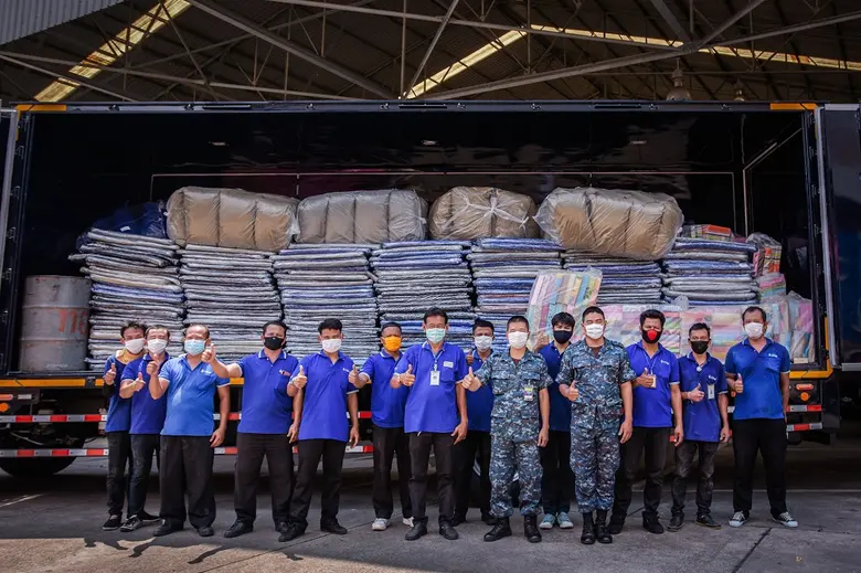 เมื่อเร็วๆ นี้ พนักงานจิตอาสาของ กลุ่มบริ...