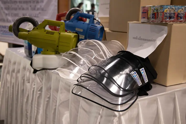 สภากทม. รับมอบสิ่งของสนับสนุนภารกิจป้องกันโควิด 19