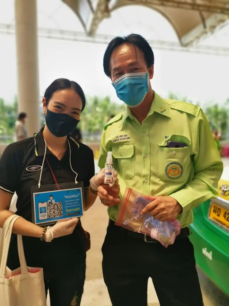 EA ANYWHERE นำแอปฯ หมอชนะ เข้าร่วมเสริมสวัสดิภาพความปลอดภัยให้แก่ผู้ขับและผู้ใช้บริการรถแท็กซี่ ในกิจกรรม 'TAXITHAI SAFETY COVID-19’