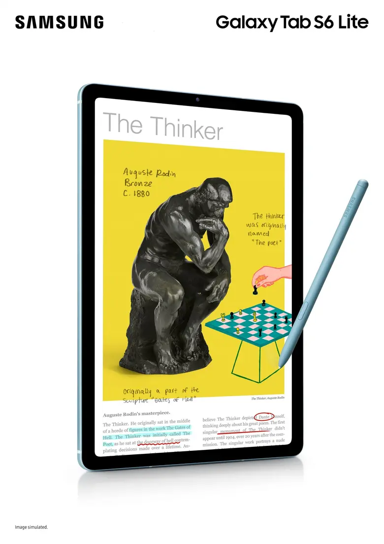 ซัมซุงส่งแท็บเล็ตรุ่นเล็กสเปคจัดเต็ม “กาแลคซี่ แท็บ เอส 6 ไลท์” มาพร้อม S Pen ใหม่ จดโน้ตคล่อง เรียนสนุกกว่าที่เคย