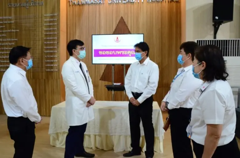 แทปไลน์ร่วมใจ สู้ภัยโควิด-19 พลังน้ำใจร่วมสนับสนุนจัดซื้ออุปกรณ์ทางการแพทย์ ส่งมอบ 3 รพ. ใน 3 จว.