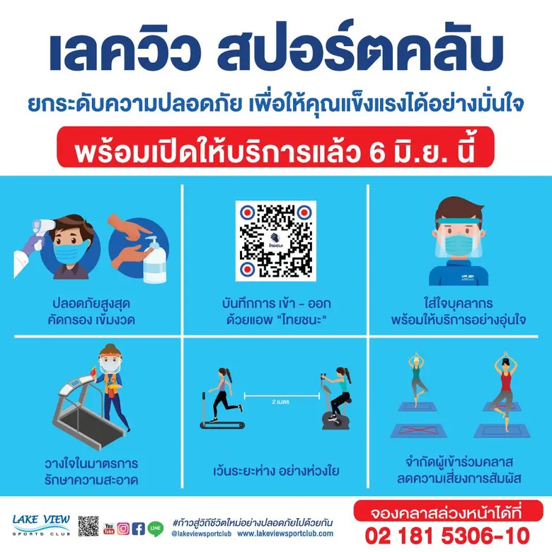 เลควิวสปอร์ตคลับสร้างความมั่นใจให้ผู้เข้า...