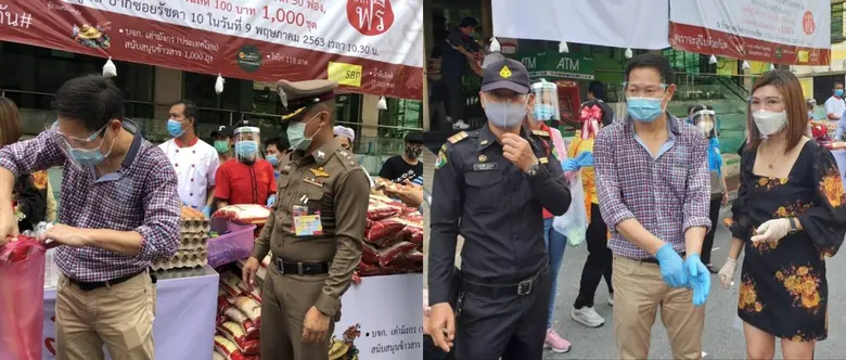 เลขารมว.เกษตร แจกข้าวสารช่วยผู้เดือดร้อนจากโควิด-19
