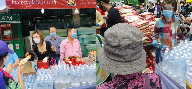 เลขารมว.เกษตร แจกข้าวสารช่วยผู้เดือดร้อนจากโควิด-19