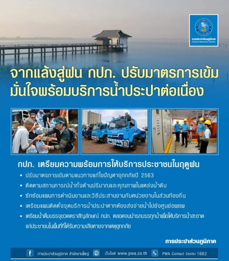 การประปาส่วนภูมิภาค (กปภ.) เตรียมความพร้อ...