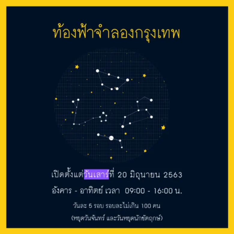 ศูนย์วิทยาศาสตร์เพื่อการศึกษา ท้องฟ้าจำลองกรุงเทพ เปิดบริการ 20 มิ.ย. 63 นี้