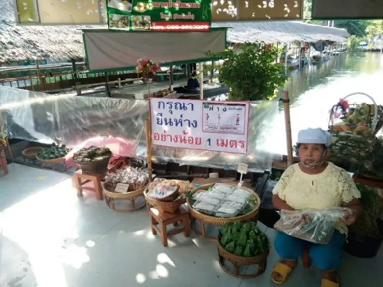 แนะนำผู้ประกอบการตลาดน้ำคลองลัดมะยมเข้มงวดมาตรการป้องกันโรคโควิด-19