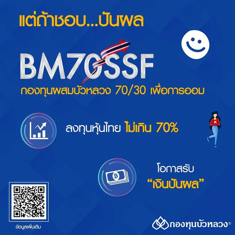 กองทุนบัวหลวงเปิดขายต่อ BEQSSF และ BM70SSF สำหรับใช้สิทธิ SSF ปกติ เริ่ม 1 กรกฎาคม นี้ เป็นต้นไป ดันกองทุนเติบโตต่อเนื่อง