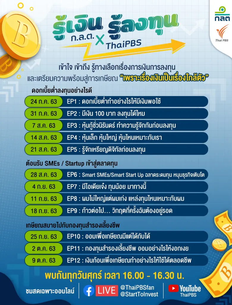 ก.ล.ต. ร่วมกับสถานีโทรทัศน์ไทยพีบีเอส จัด...