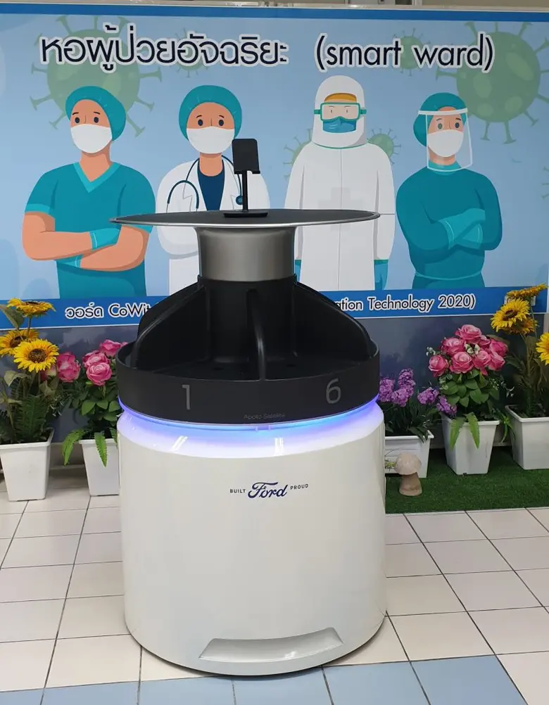 ฟอร์ดสนับสนุนนักศึกษาวิศวะฯ พีไอเอ็ม ส่งมอบ “วอร์ด Cowit 2020”  นวัตกรรมและหุ่นยนต์ลดความเสี่ยง-สัมผัส ช่วยดูแลผู้ป่วยจากโควิด-19
