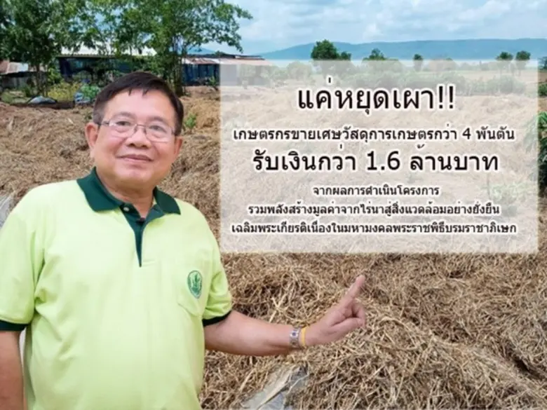 กรมส่งเสริมการเกษตร เผยผลโครงการรวมพลังสร...