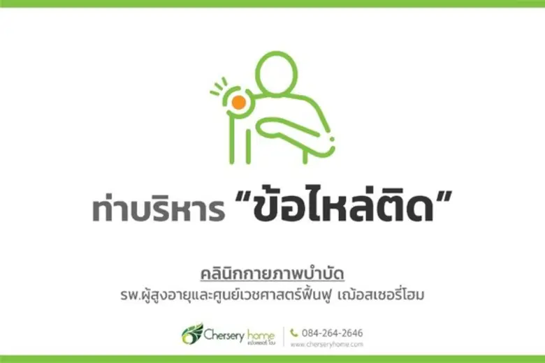 ท่าบริหารข้อไหล่ติด หันด้านหน้าเข้ากำแพง ...