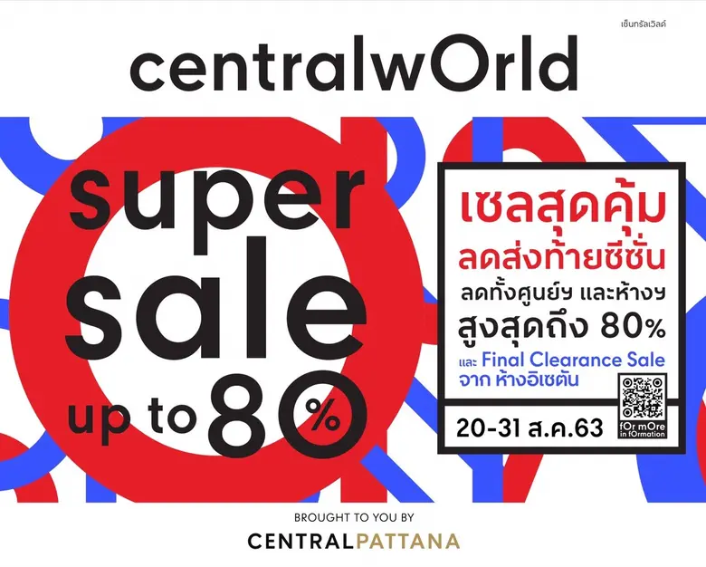 เซ็นทรัลเวิลด์จัดแคมเปญ “centralwOrld Sup...