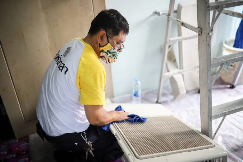 สิงห์อาสา ต่อหลักสูตร "ช่างแอร์" ว.สารพัดช่างธนบุรี เติมเทคนิค สร้างอาชีพสู้โควิด