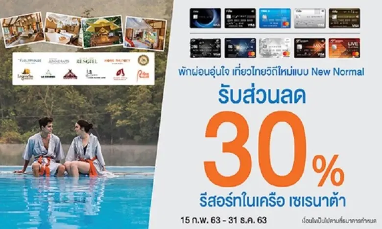 บัตรเครดิตทีเอ็มบีและธนชาต ชวนพักผ่อนอุ่น...