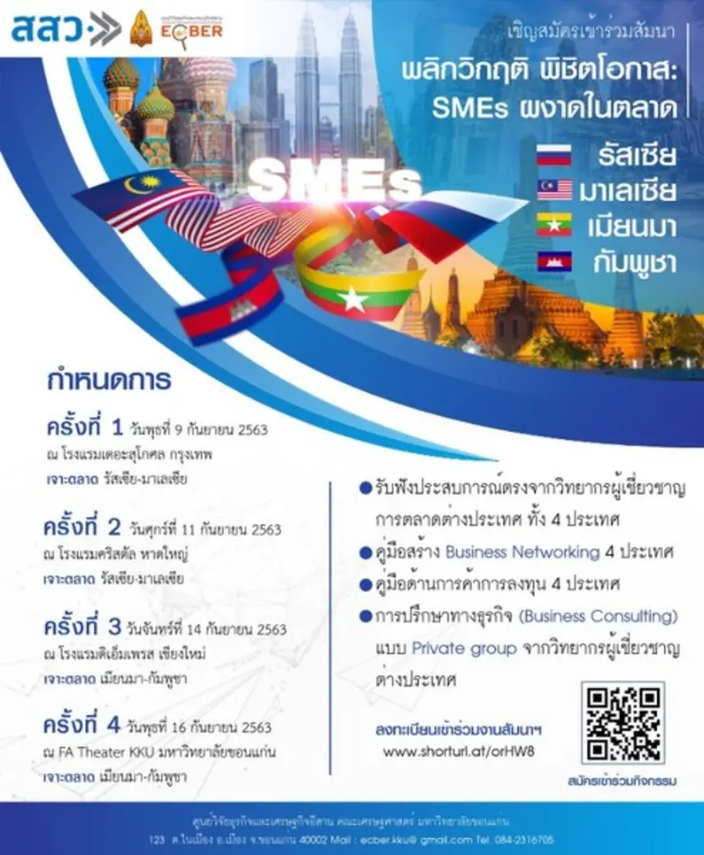 ECBER ม.ขอนแก่น ร่วมกับ สสว. จัดสัมมนา “พลิกวิกฤติ ...