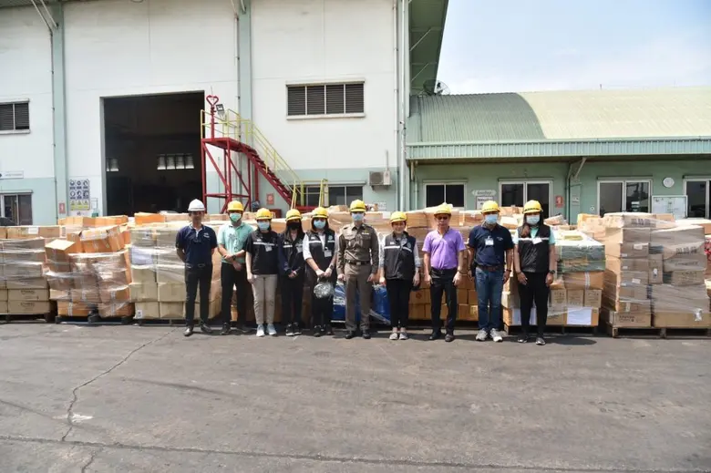 AKP ต้อนรับ อย.-บก.ปคบ.ชมกระบวนการเผาทำลายผลิตภัณฑ์โควิด-19 ไม่ได้มาตรฐาน