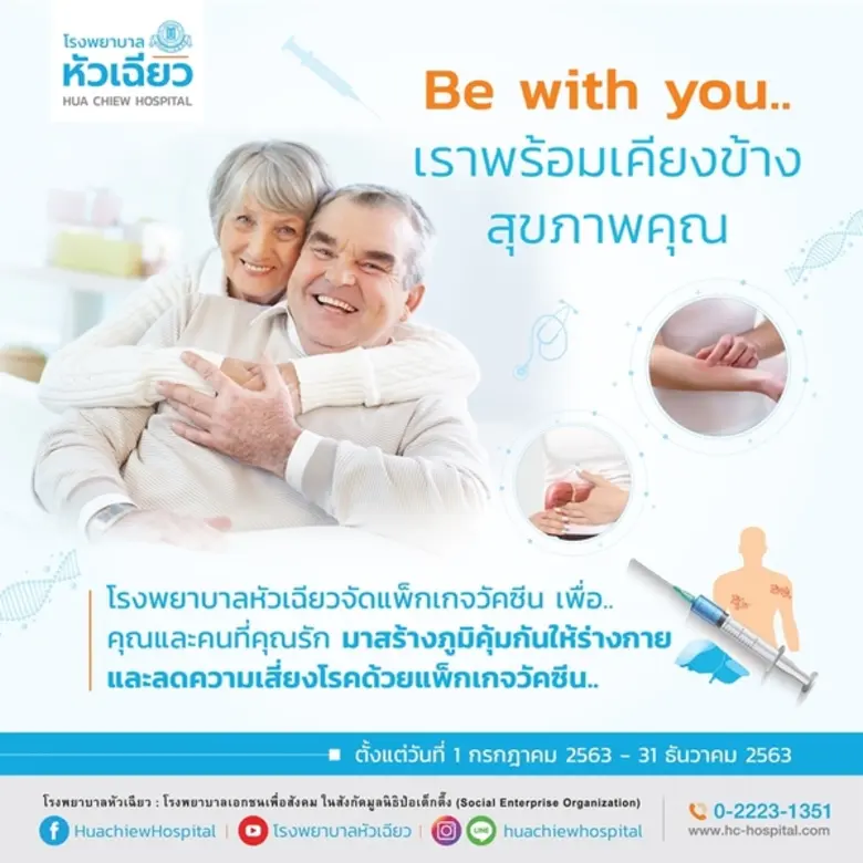 โรงพยาบาลหัวเฉียว จัดแพ็กเกจ Be with you ...