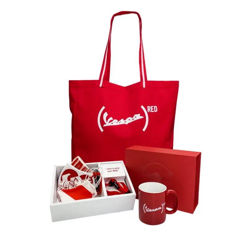 เวสป้าผนึกกำลังกับองค์กร (RED) เพื่อต่อต้านภัยเอดส์ สองพันธมิตรร่วมสร้างสรรค์ (VESPA PRIMAVERA) RED สกู๊ตเตอร์พรีเมี่ยมสีแดง