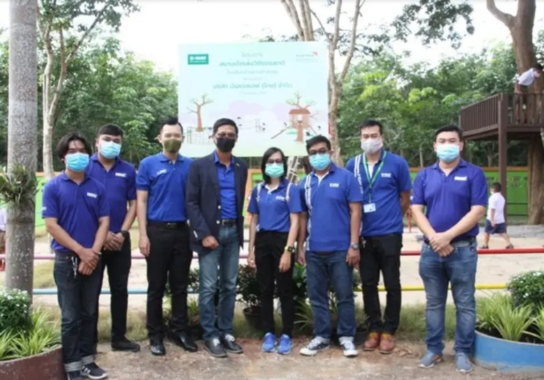 บีเอเอสเอฟและมูลนิธิศุภนิมิต สร้างสนามเด็กเล่นวิถีธรรมชาติให้กับโรงเรียน ในจังหวัดระยอง