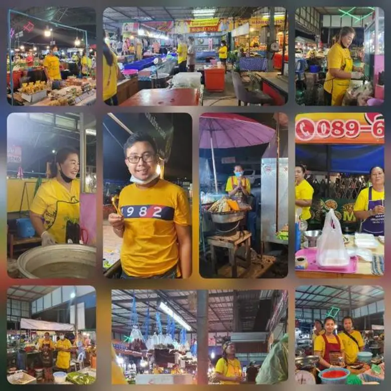 ตลาดพระรูป3 เทศบาลบ้านสร้าง จุดเทียนน้อมรำลึกในพระมหากรุณาธิคุณ"ในหลวง ร.9"