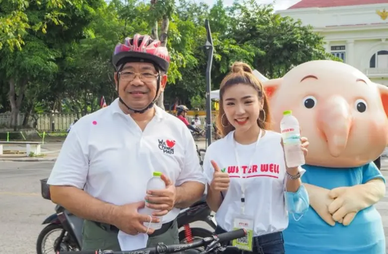 น้ำดื่ม Water well ร่วมสนับสนุนเทศกาล Chiang Mai Go Green Festival ปั่นเพื่อเปลี่ยน Spin To Change รณรงค์การใช้จักรยาน ปรับเปลี่ยนวิถีชีวิตคนเมือง