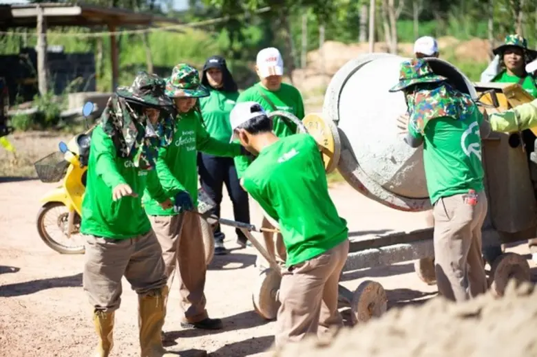 ปูนอินทรี จัดกิจกรรมออกค่ายอาสาพนักงาน สานต่อโครงการโรงเรียนสีเขียว ปีที่ 11 ร่วมปรับปรุงพื้นที่ "โรงเรียนตำรวจตระเวนชายแดนปูนอินทรี 50 ปี จ.อำนาจเจริญ"