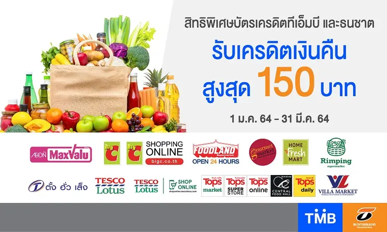 บัตรเครดิตทีเอ็มบีและธนชาต ให้ช้อปจุใจประ...