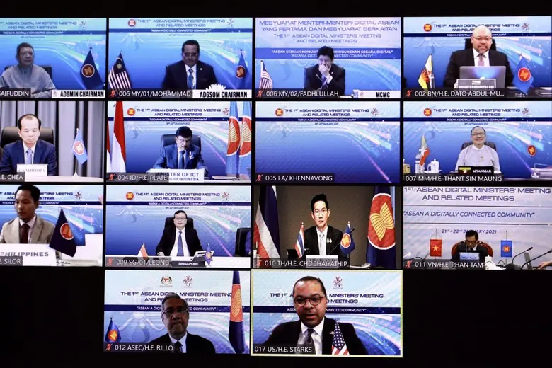 ผู้ช่วยรัฐมนตรีฯ ดีอีเอส ร่วมเวทีรัฐมนตรีอาเซียนด้านดิจิทัล ครั้งที่ ๑ กับคู่เจรจา หนุนความร่วมมือพัฒนาด้านดิจิทัลในภูมิภาคอาเซียนต่อเนื่อง