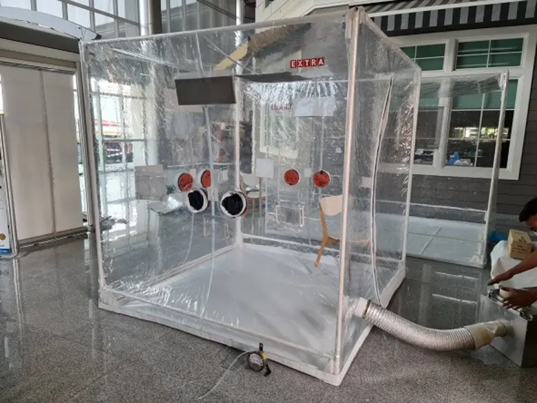 สมาคมเทคนิคการแพทย์แห่งประเทศไทย และทีเซลส์ร่วมกับเอ็กซ์ตร้าทรัคคอฟเวอร์ ส่งมอบตู้ความดันบวกแก่โรงพยาบาลสมุทรสาคร