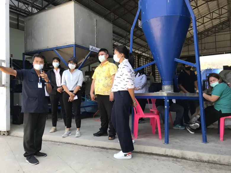 วว. ต้อนรับหน่วยงานภาครัฐ/เอกชน เยี่ยมชมเทคโนโลยีการจัดการขยะชุมชน ณ อาคารคัดแยกขยะตำบลตาลเดี่ยว อำเภอแก่งคอย จังหวัดสระบุรี